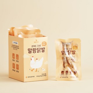 도그퓨어 강아지간식 수제간식 말랑닭발 30g 10개입, 닭발, 10개