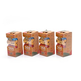 호강펫 강아지 배변봉투 휴대용 산화생분해 똥츄 풉백, 1개, 8개입, 혼합색상