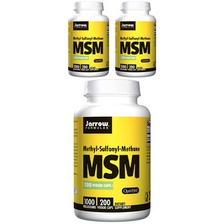 Jarrow FORMULAS 賈羅公式 MSM素食膠囊 1000mg, 200顆, 3罐