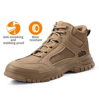 安全鞋男焊工鞋安全靴鋼包頭防砸防刺cn36-46 3115F RNQM NDTI【A05】