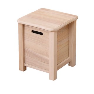 簡約實木矮凳 - 多功能穿鞋椅/客廳椅/兒童椅 - 自然木紋, 原神抽屜凳大號, 1個