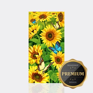 수재샵 비즈 보석십자수 소형 해바라기와 나비 led 대형 어린이 캔버스 diy 집들이선물, 1개