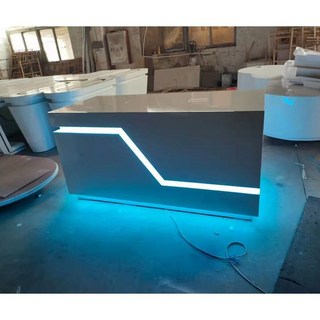 中島 橢圓形發光展示櫃 智能科技造型異形化妝品櫃臺, 1200*600*900