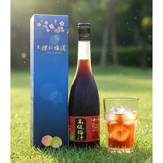樑記梅舖 高級梅汁 玻璃瓶裝 傳統梅製品, 1個, 500ml