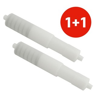 h국산 1+1 PVC 스프링 휴지걸이봉 화장지꽂이 보잉 PVC 욕실 매립형 스프링 휴지걸이봉 화장지꽂이 화장지걸이 보빙 보빈, 화이트, 화이트계열, 1개