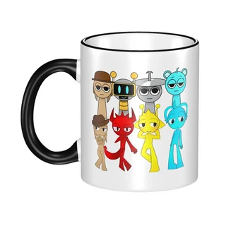 Sprunki 캐릭터 게임 친구를위한 선물 머그잔 재미있는 Oren Simon OWAKCX 스카이 커피 컵 가정용, 01 one size, 05 19