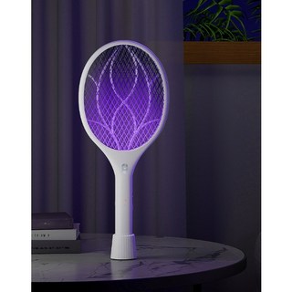 電蚊拍 二合一紫光滅蚊燈 USB充電式電蚊拍 直立式電蚊拍 B1-1