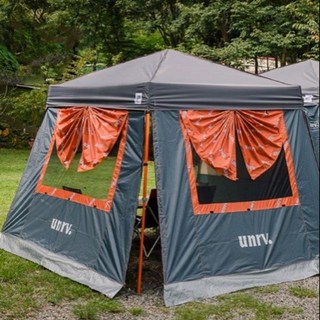 【江大露營】UNRV27秒戶外客廳帳篷-邊布-窗, 橘色