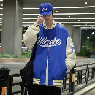 韓版拼色棒球外套 寬鬆情侶款 多色可選