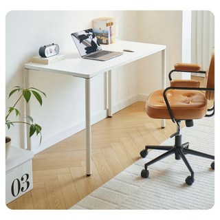 DADA 台灣保固 實木加厚萬用桌 - 極簡安裝書桌/化妝桌/電腦桌/辦公桌, 寬120*深60*高75-空氣白