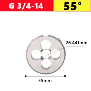 드릴 비트 핸드탭 나사탭 G NPT 파이프 스레드 다이 1 8 4 3 2 수도관 외부 나사산 태핑 공구로 사용 55° 60° 인치 451476, 7) G 3I4, 1개