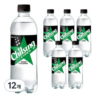 Chilsung Cider Zero汽水, 12瓶, 500ml