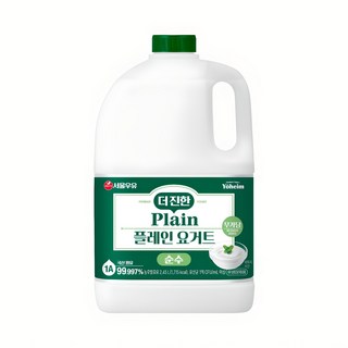 서울우유 대용량 플레인요거트 더진한 2.45L 무가당 그릭요거트 요플레 우유청년, 1개