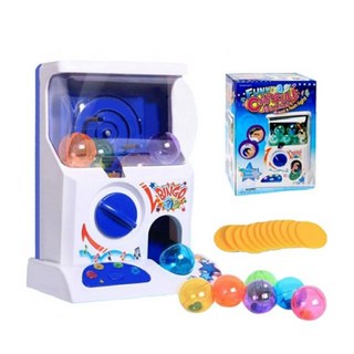 98956聲光迷你扭蛋機 投幣式轉蛋機 附6顆扭蛋, 1個, 扭蛋機