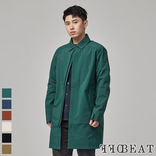 OFFBEAT 男款 防水透濕極簡風衣外套 長板風雨衣/輕量機能(6色)