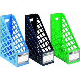 ABEL 力大 63605 一體成型 雜誌盒 雜誌箱 (A4)桌面文件收納整理, 藍, 1個