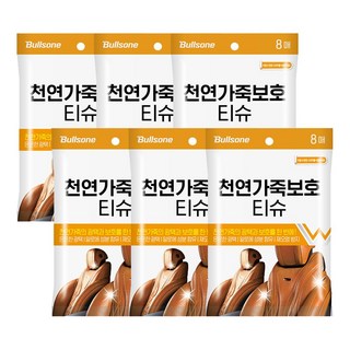불스원 천연가죽 보호 티슈 8p, 153g, 6개