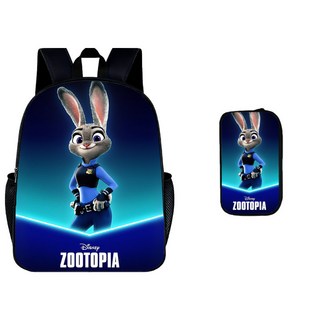 Zootopia 2 印花書包 瘋狂動物城2 小學生背包筆袋2件套, 10, 1個