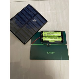 四月科技能源 1W 4V 太陽能池板 充電板 可充 2*AA 1.2V 3號充電電池, 1個