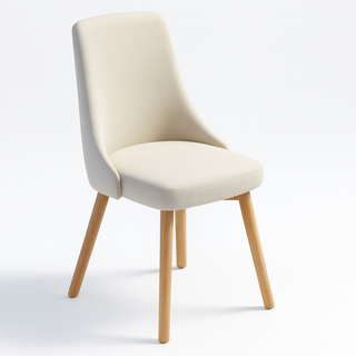 好的家居 旋轉實木餐椅 餐椅 餐桌椅 課桌椅 椅子 旋轉椅 化妝椅 梳妝椅 美容椅 美妝椅 實木椅 休閒椅 麻將椅 辦公椅 書桌椅 電腦椅 邊椅 懶人椅, 【一般款】棉麻+乳膠墊,米色, 1件