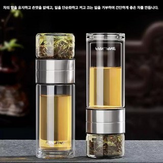 유리잔이 있는 5가지스타일에 블루보틀 작은 소형텀블러, J.250ml아이스크랙실버컵세트컵브러쉬포함, 1개, 300ml