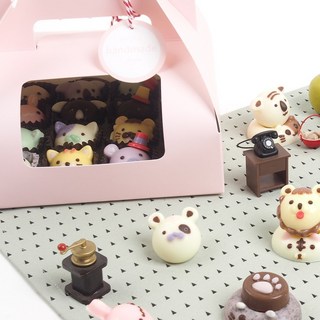 동물얼굴 수제 초콜릿 만들기 대용량 세트 DIY 체험 재료 키트, 1세트, A035_동물얼굴