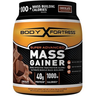Body Fortress Super Advanced Mass Gainer 바디 포트러스 슈퍼 어드밴스드 매스 게이너 초콜렛 체중증가 프로틴 분리유청 단백질 글루텐프리 1020g, 1.02kg, 1개