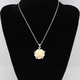 WN 036 플라워목걸이 꽃진주큐빅 여자꽃목걸이 목걸이팬던트 여성패션악세사리