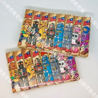 鐵皮機器人造型空紙盒禮盒：古早味台灣紀念品交換禮物推薦, 1個, Multi-color