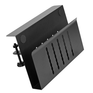 알루미늄 노트북 스탠드 인체공학적 책상 측면 노트북 컴퓨터 거치대 사무실 및 가정용 방열 기능 포함, Black, 1개