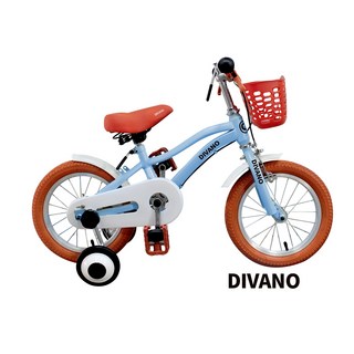 DIVANO 14吋兒童自行車-附贈輔助輪, 藍色, 詳見包裝, 詳見包裝