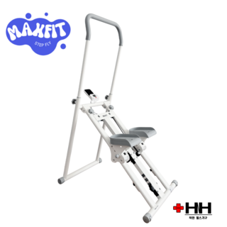 맥스핏 천국의계단 가정용 스텝플라이 스텝밀 스텝퍼 오르기 홈트 유산소 하체 걷기 운동기구 내츄럴, 화이트
