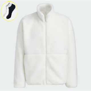 [국내매장판] 아디다스 머스트해브 스몰 로고 루즈핏 보아 자켓 + 데일리양말 증정