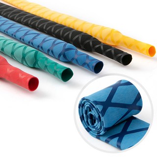 ZIO-BIZ 낚시대 손잡이 고무 열수축튜브 50cm / 논슬립 수축튜브 수축고무 열수축고무 낚시대그립 낚시용품 당구 탁구채 배드민턴 테니스 골프채 오토바이핸들 손잡이 고무, 블루