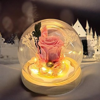 꽃다발 입학식 선물 장미 꽃 LED 무드등 인테리어 조명 축하 꽃풍선 생일 발렌타인데이, 장미 꽃 LED 무드등 블루