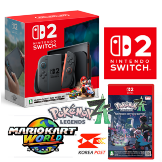 [온라인 공식판매처에스엠퓨처스] 닌텐도 스위치2 마리오카트월드 본체+스위치2 포켓몬 레전드 ZA 스위치2에디션, (S2)-Switch 월드세트+(S2)-레전드 ZA