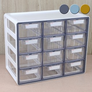 시스맥스 U.P 시스템 멀티박스 12단 수납함 소품 보관함, 그레이