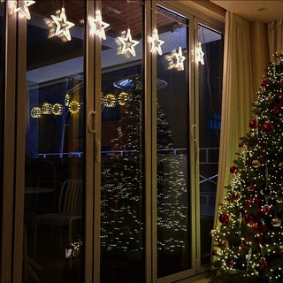 트리킹 LED 화이트별 전구 크리스마스 카페 홈 인테리어, 1개, 웜색