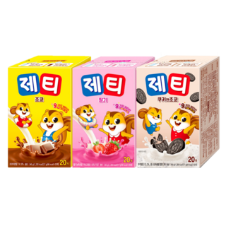 제티 초코 딸기 쿠키앤초코, 340g, 1세트, 60개입
