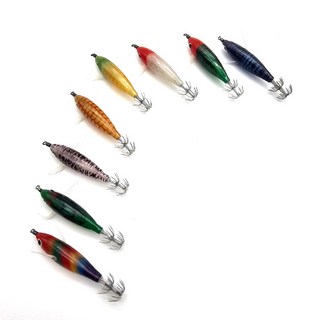 어신피싱 문어 쭈꾸미 두족류 형광 꼬마 에기 문어낚시채비 8개1세트, 8개