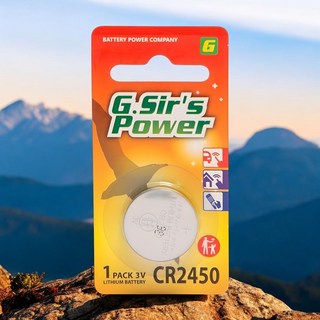 G.Sir's Power 鈕扣鋰電池 CR2450 CR2430 3V 單顆裝, 1個, GSir'S【CR2450】1顆, 1