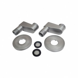 蝴蝶衛浴 304不鏽鋼大流量彎頭 牆壁曲腳 進水開關 N型曲腳 止水彎頭, 【H排18】霧黑色