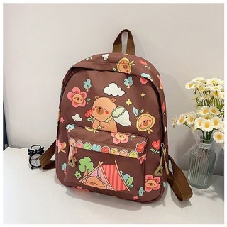 瀾錦書捨 卡皮巴拉水豚書包 大容量幼兒園初小學生可愛卡通雙肩背包