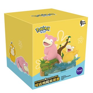 寶可夢 經典可達鴨呆呆獸公仔 中尺寸擺件 限量款正版授權, 1個, 可達鴨和呆呆獸 條碼318098