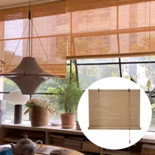 HGG 대나무발 블라인드 문발 나무커튼 현관발 햇빛가리개