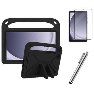 갤럭시탭A9 A9플러스 호환 에바폼 스탠드 케이스 커버 A9+ 케이스나라, 블랙