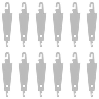 알루미늄 실꿰기 C형, 실버, 12개