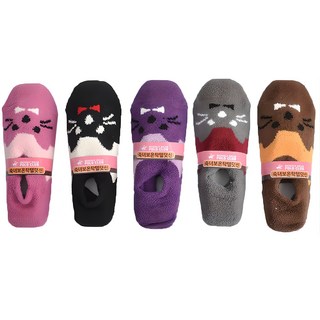 비버리힐스폴로클럽 여성용 탁텔 수면 미끄럼방지 보온 패션 덧신 5p