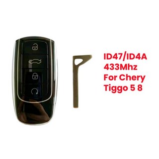 Peter-Key 마스터 키 오리지널 자동차 스마트 체리 티고 8 플러스 5 키리스 ID47 4A 칩 포함 434Mhz, 한개옵션2, 한개옵션1, 02 47 Chip