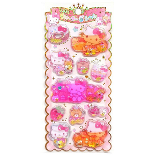 옐상 산리오 워터룸 스티커 5종, 1개, 키티